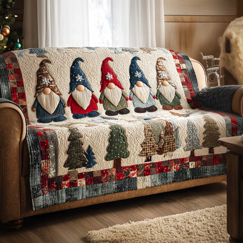 Housse de canapé matelassée – Motif de Noël
