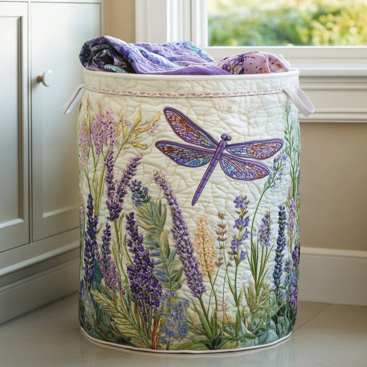Panier à linge matelassé – Libellules – vue 1