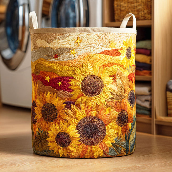 Panier à linge matelassé – Tournesol – vue 5