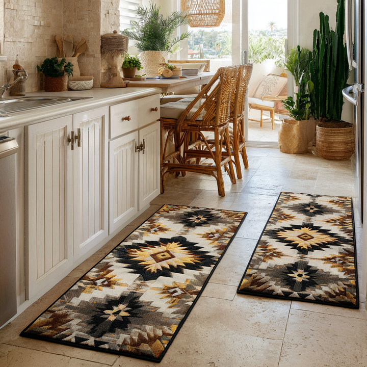 Tapis de cuisine antidérapant – Sentier doré