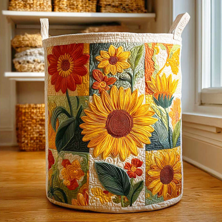Panier à linge matelassé – Tournesol – vue 6