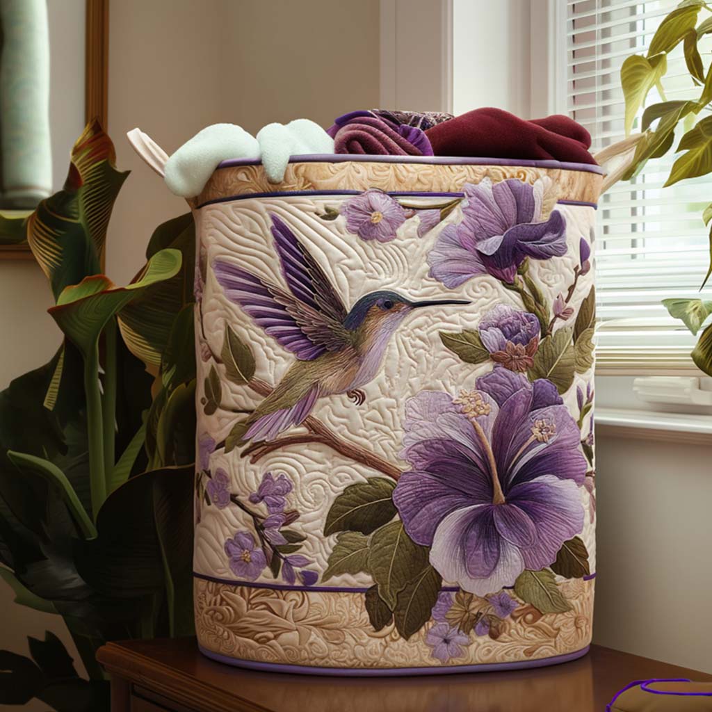 Panier à linge matelassé – Colibri – vue 1