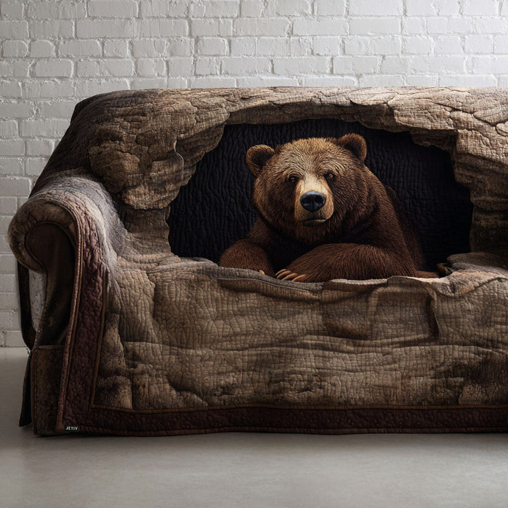 Housse de canapé matelassée – Grizzly – image 1
