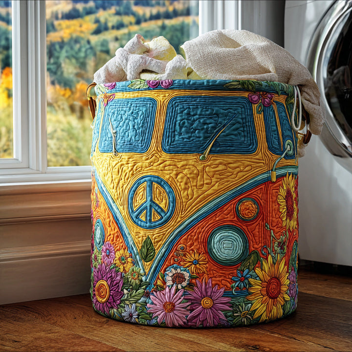 Panier à linge matelassé – Style hippie coloré – vue 4