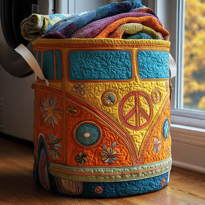 Panier à linge matelassé – Style hippie coloré – vue 7