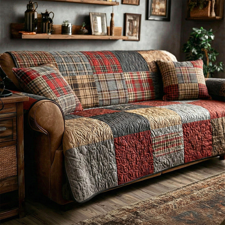 Housse de canapé matelassée – Style traditionnel – image 1