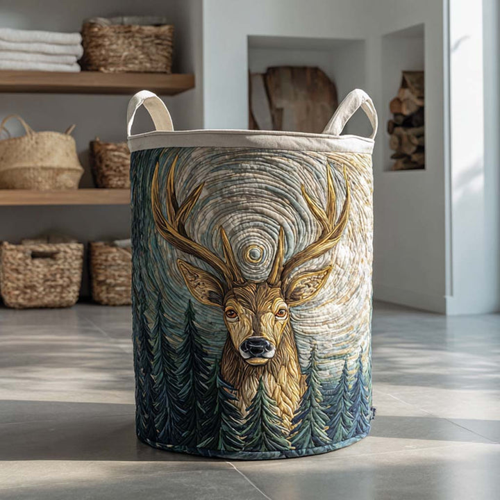 Panier à linge matelassé – Cerf – vue 6