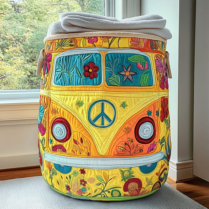 Panier à linge matelassé – Style hippie coloré