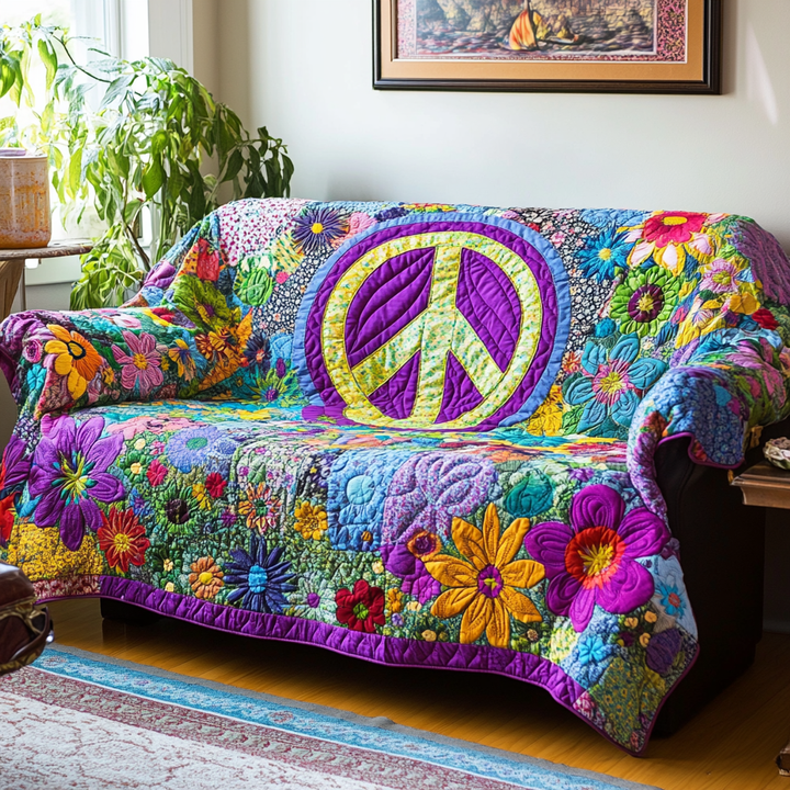 Housse de canapé matelassée – Style hippie – image 1