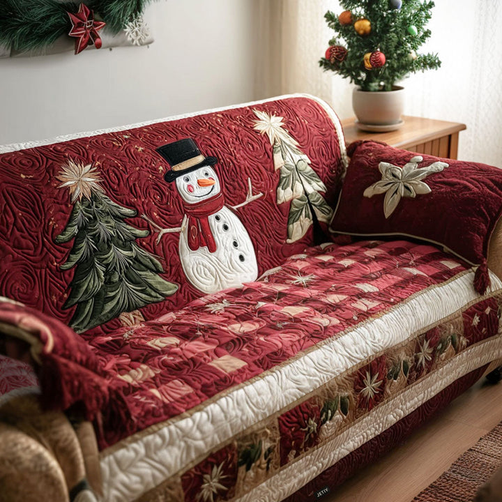 Housse de canapé matelassée – Motif de Noël