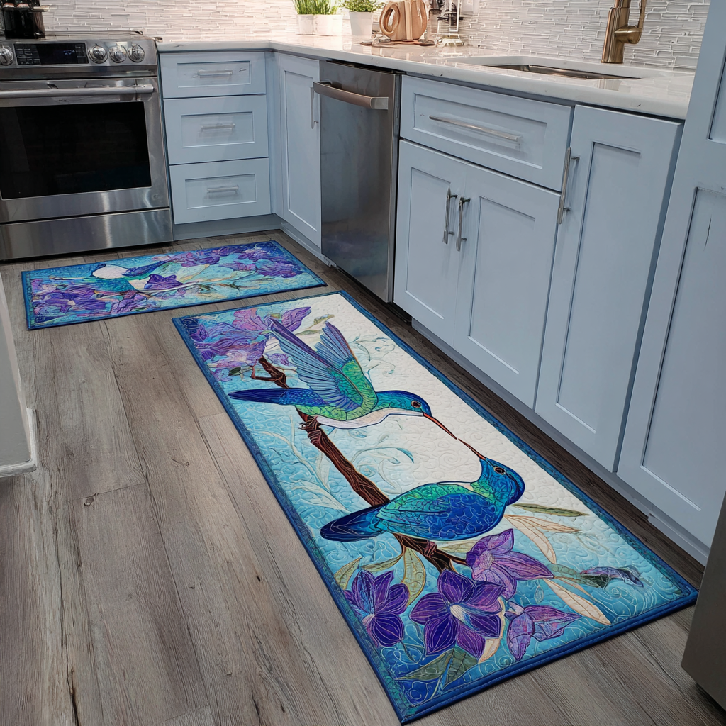 Tapis de cuisine antidérapant – Colibri délicat