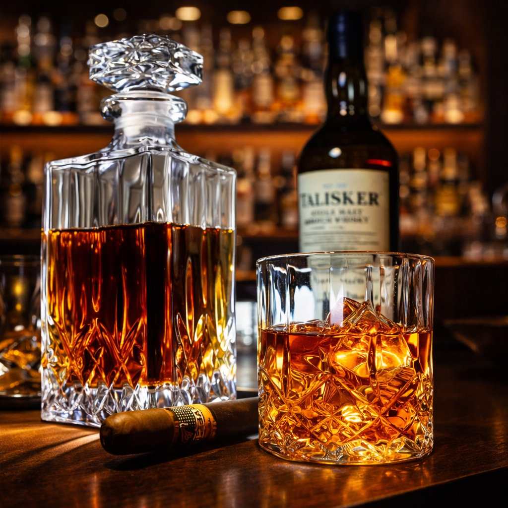 Bouteilles de Whisky - Lot de Bouteille et Verres