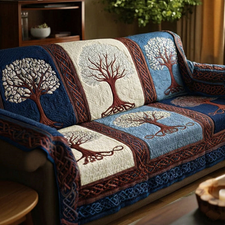 Housse de canapé matelassée – Arbre de vie