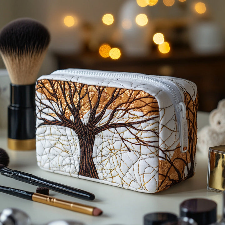 Trousse de maquillage matelassée cime de l’arbre – vue 1 – Maria Milano
