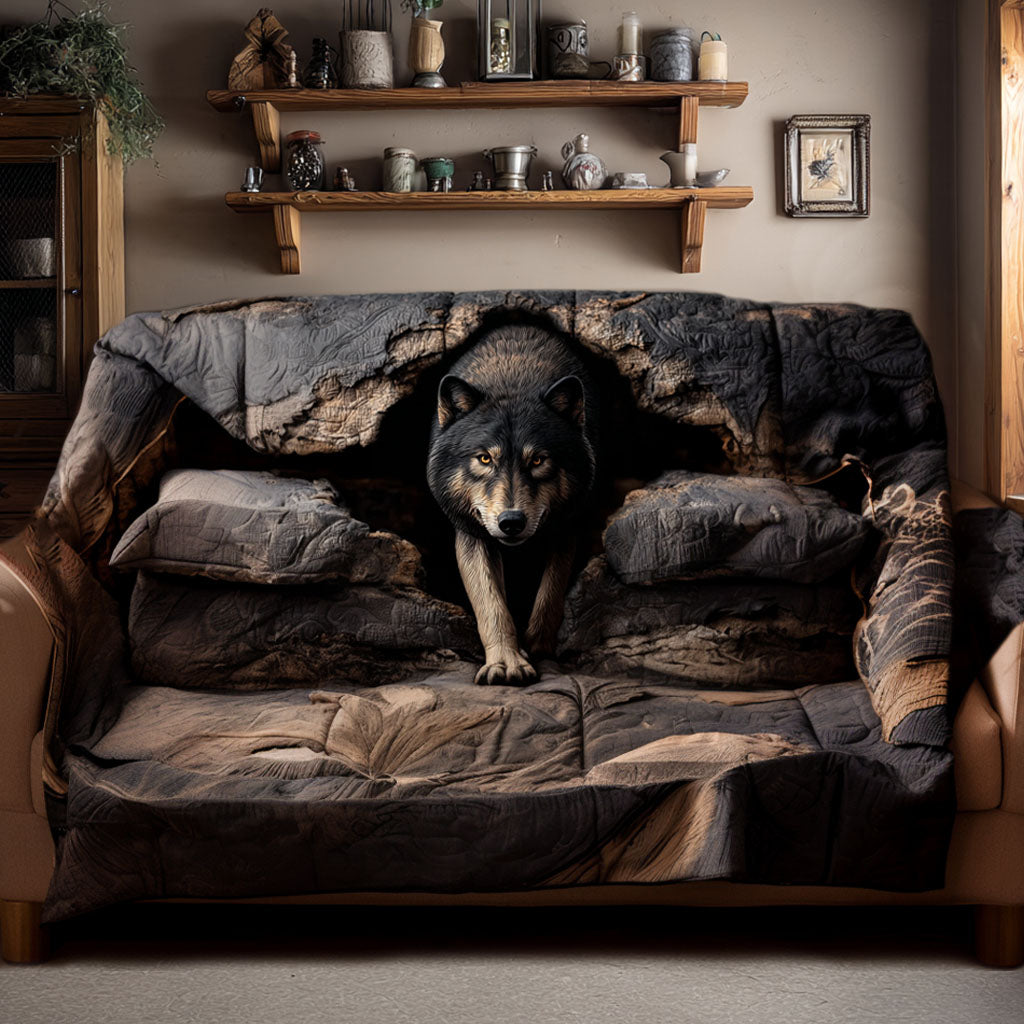 Housse de canapé matelassée – Loup