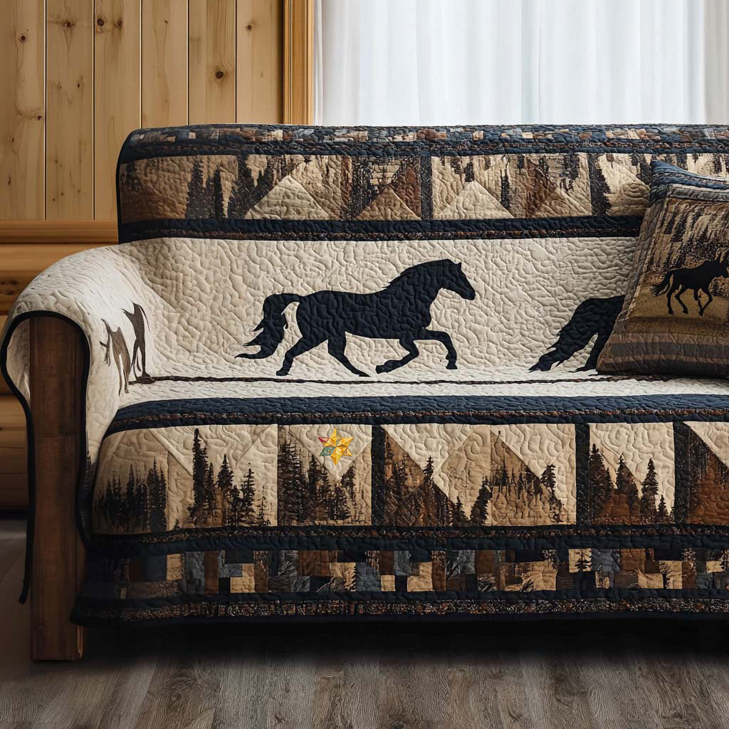Housse de canapé matelassée – Style western – image 1