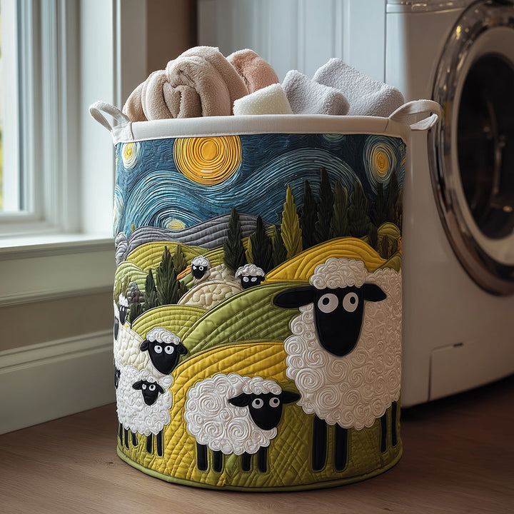 Panier à linge matelassé – Petit mouton – vue 1