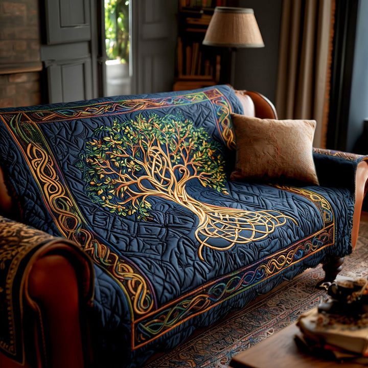 Housse de canapé matelassée – Arbre de vie
