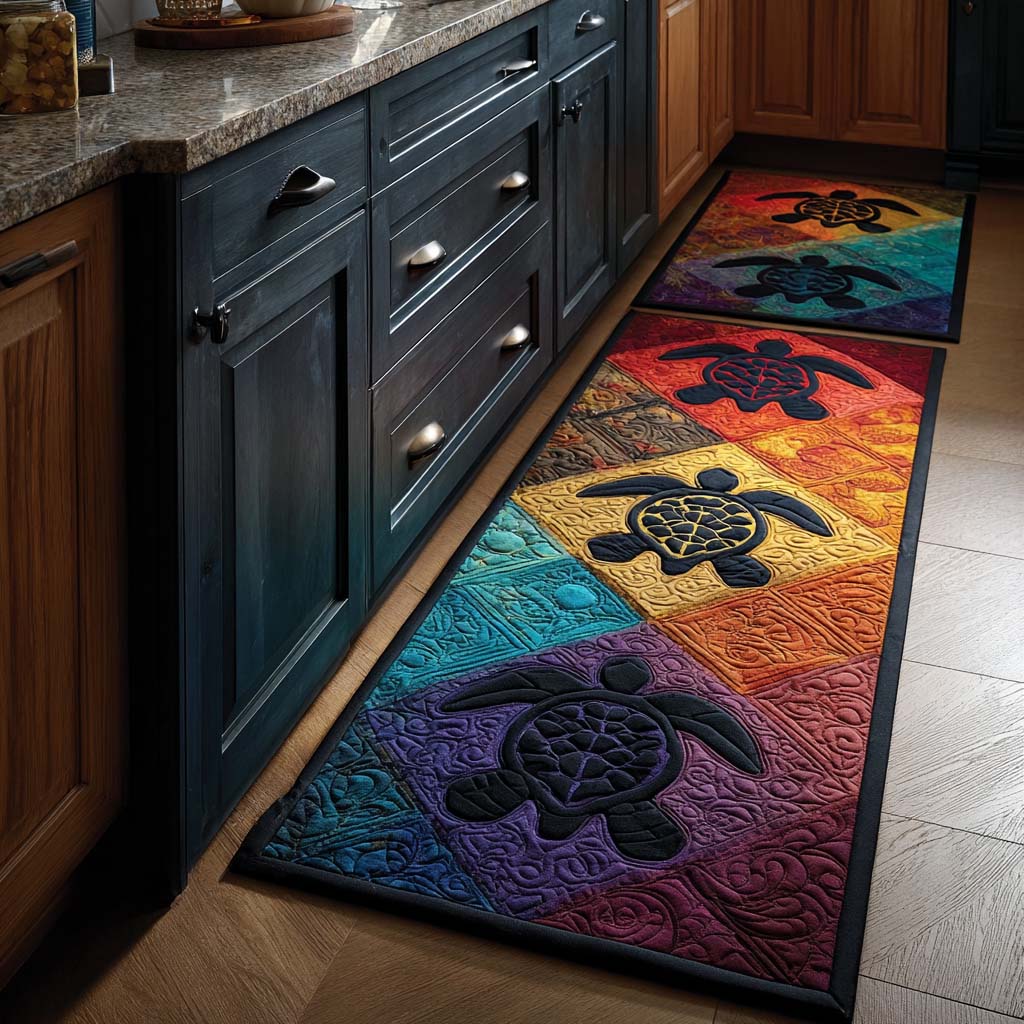 Tapis de cuisine antidérapant – Tortue marine