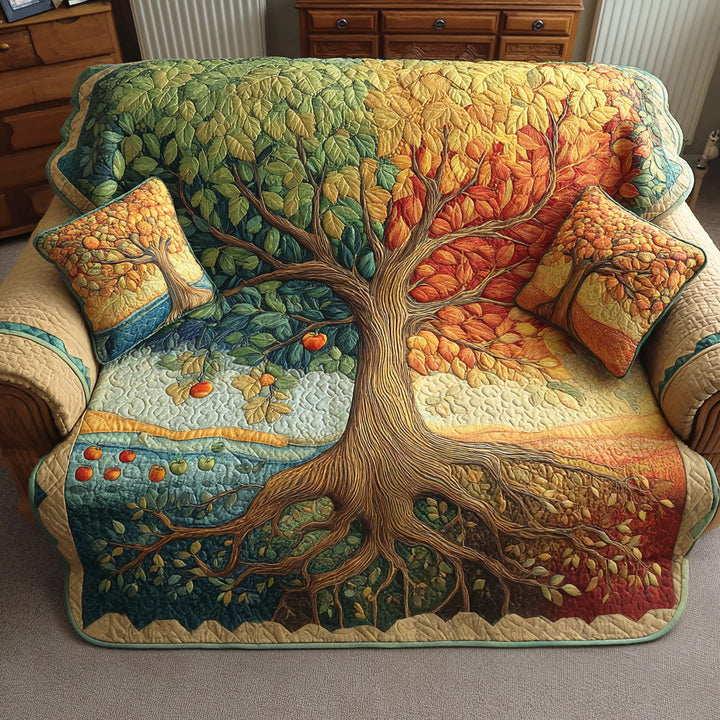 Housse de canapé matelassée – Arbre de vie