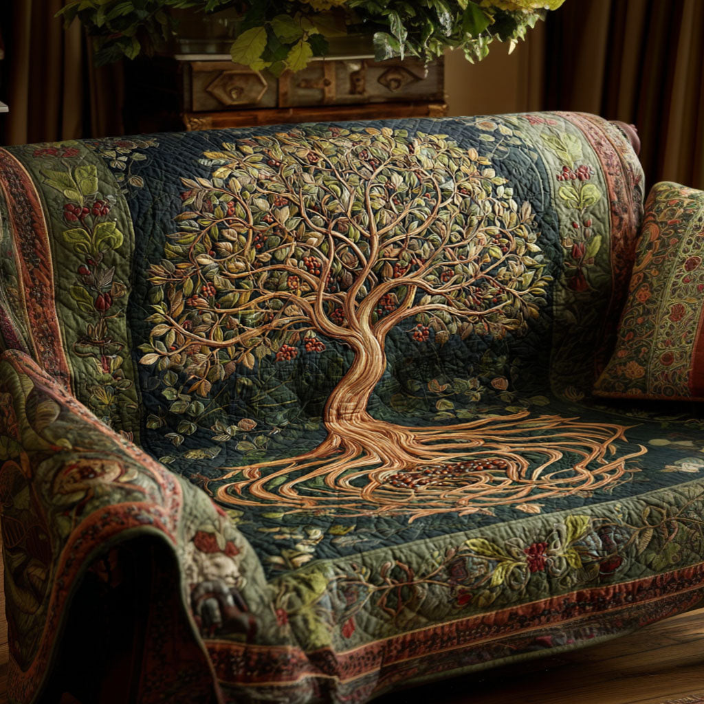 Housse de canapé matelassée – Arbre de vie