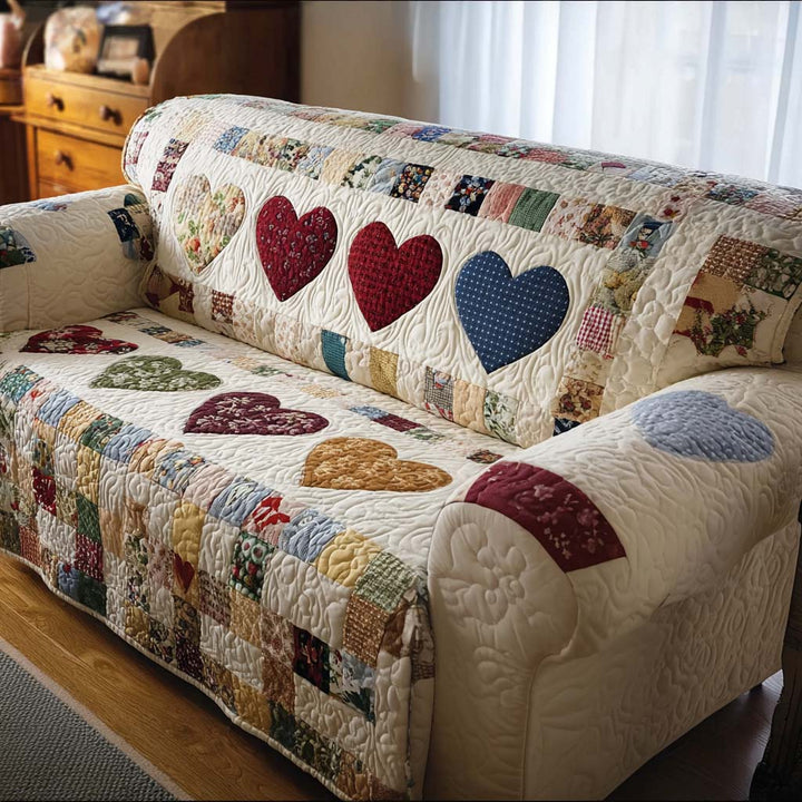 Housse de canapé matelassée – Motif décoratif – image 1