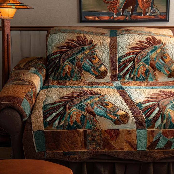 Housse de canapé matelassée – Motif décoratif