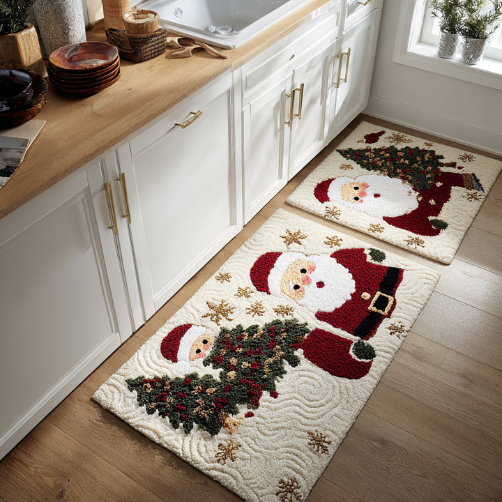 Tapis de cuisine antidérapant – Voyage de Noël