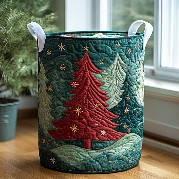Panier à linge matelassé – Motif de Noël – vue 6