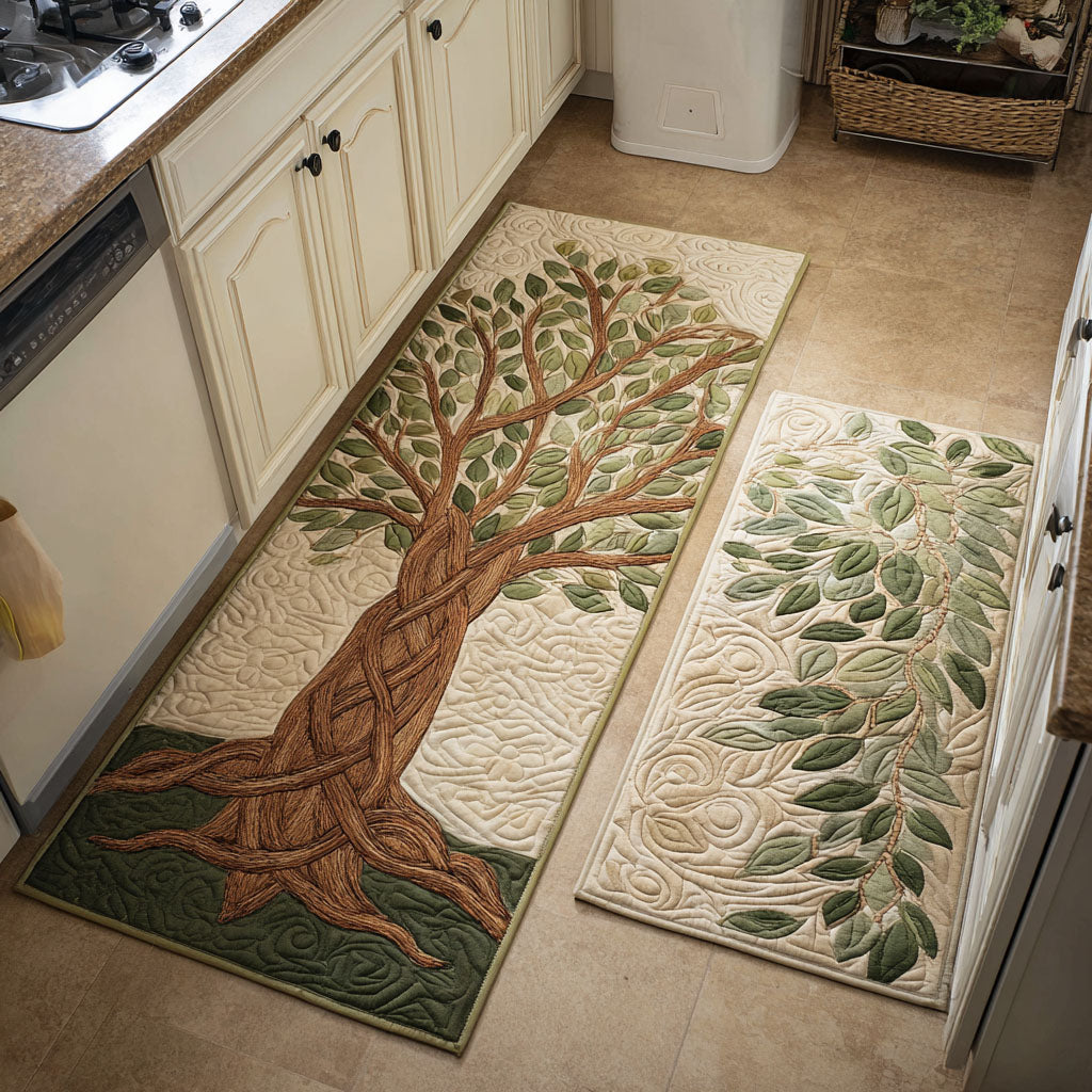 Tapis de cuisine antidérapant – Racines décoratives