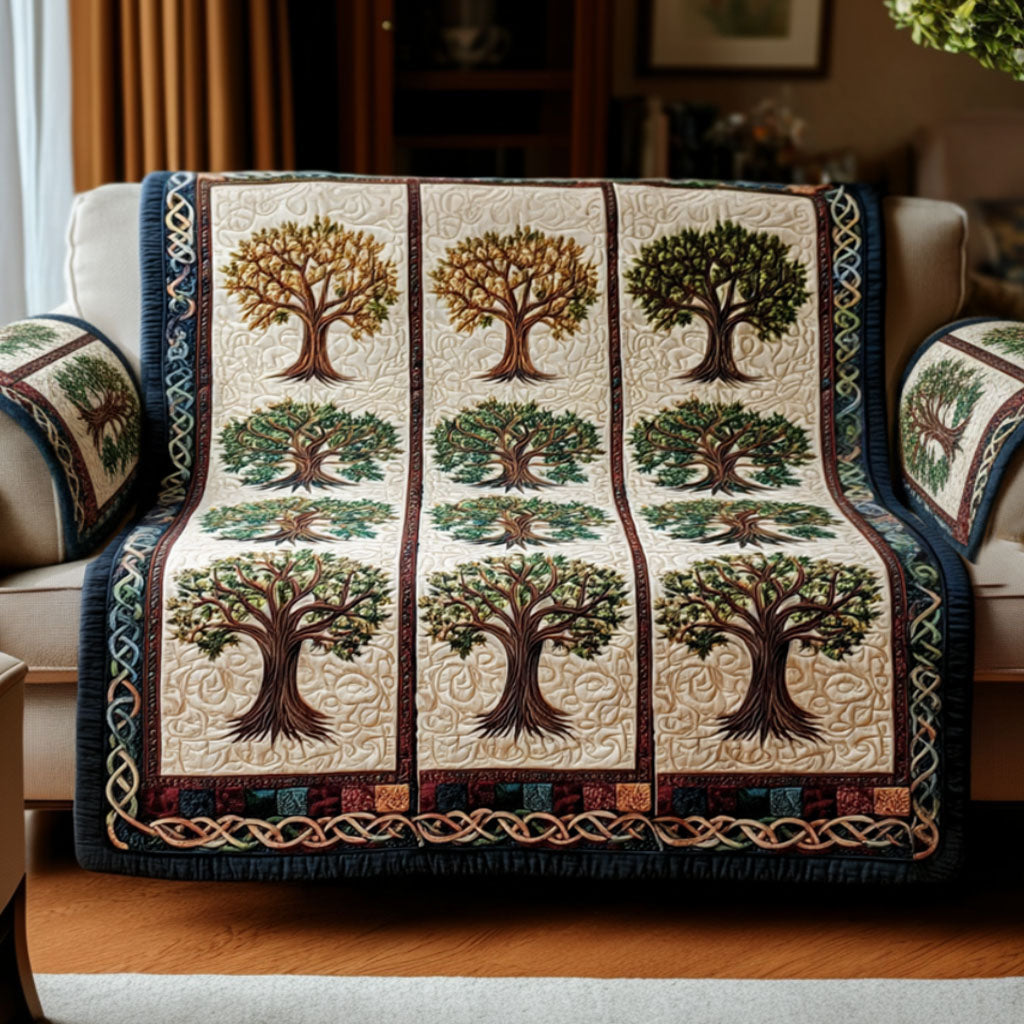 Housse de canapé matelassée – Arbre de vie