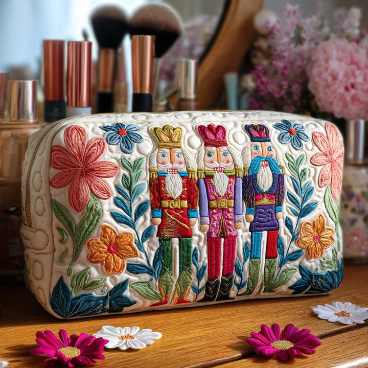 Trousse de maquillage matelassée casse-noisette – vue 1 – Maria Milano