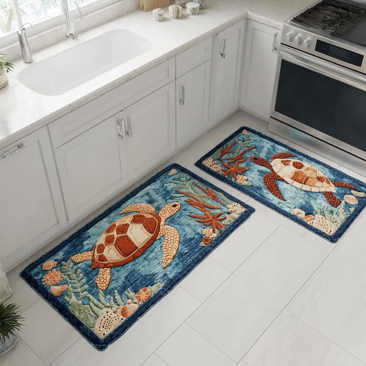 Tapis de cuisine antidérapant – Vagues et grand large