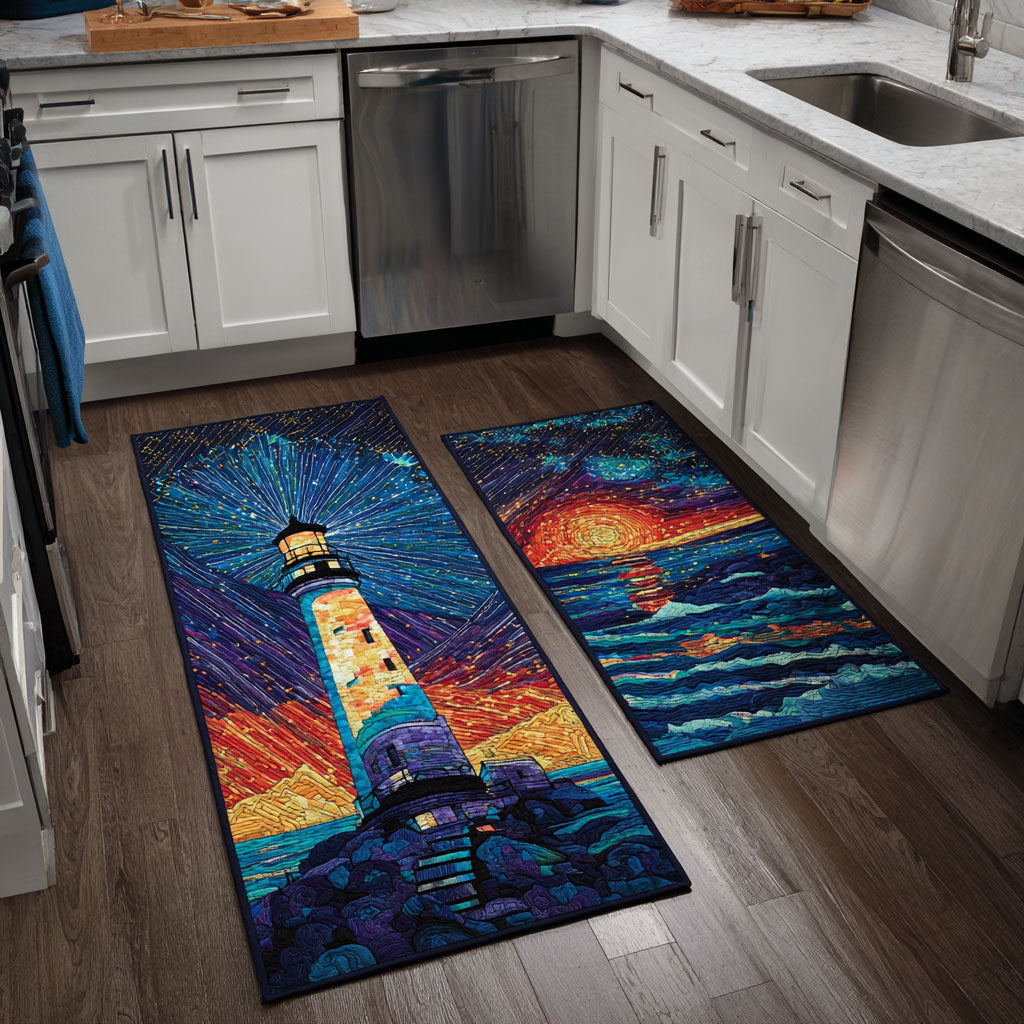 Tapis de cuisine antidérapant – Phare sur l’océan