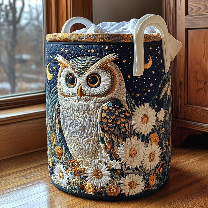 Panier à linge matelassé – Hibou – vue 1