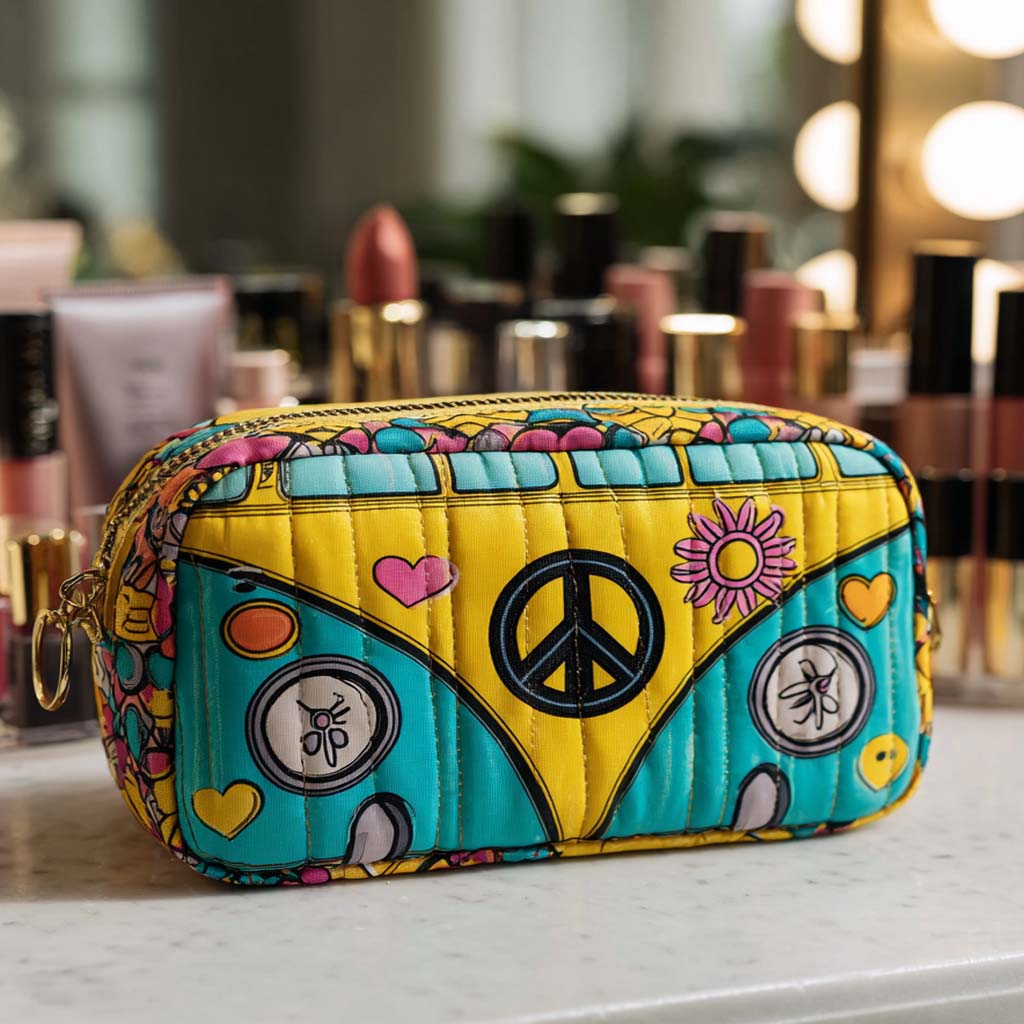 Trousse de maquillage matelassée combi lumineux de la paix – vue 1 – Maria Milano