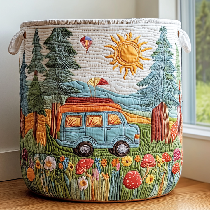 Panier à linge matelassé – Voyage paisible – vue 1
