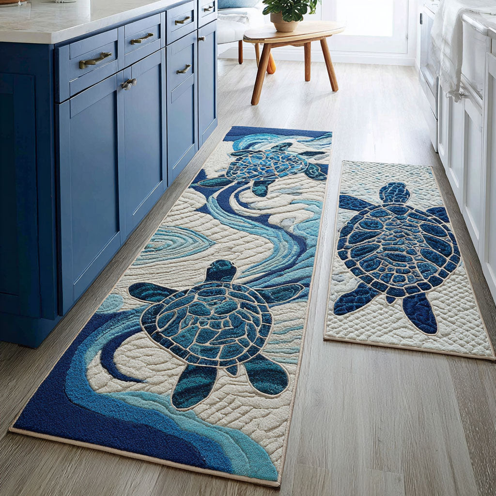 Tapis de cuisine antidérapant – Tortue marine