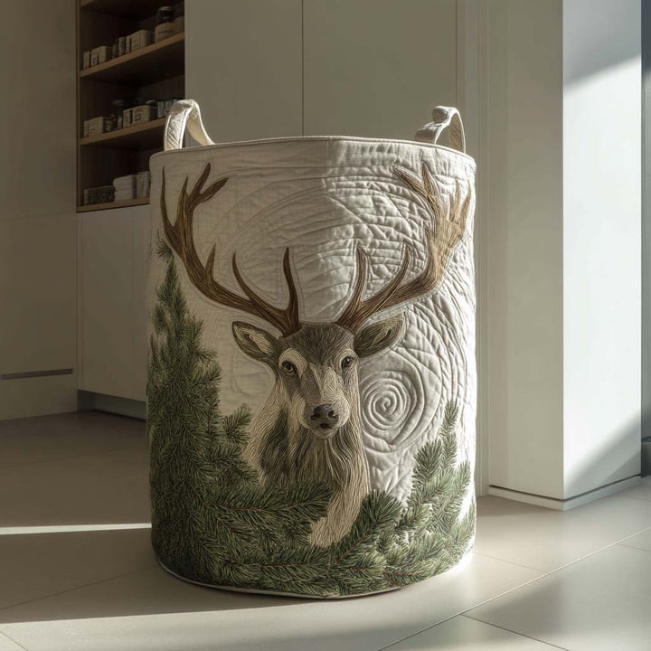 Panier à linge matelassé – Cerf – vue 5