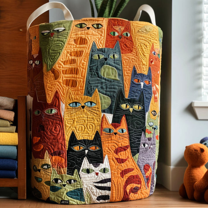 Panier à linge matelassé – Forme de chat – vue 5