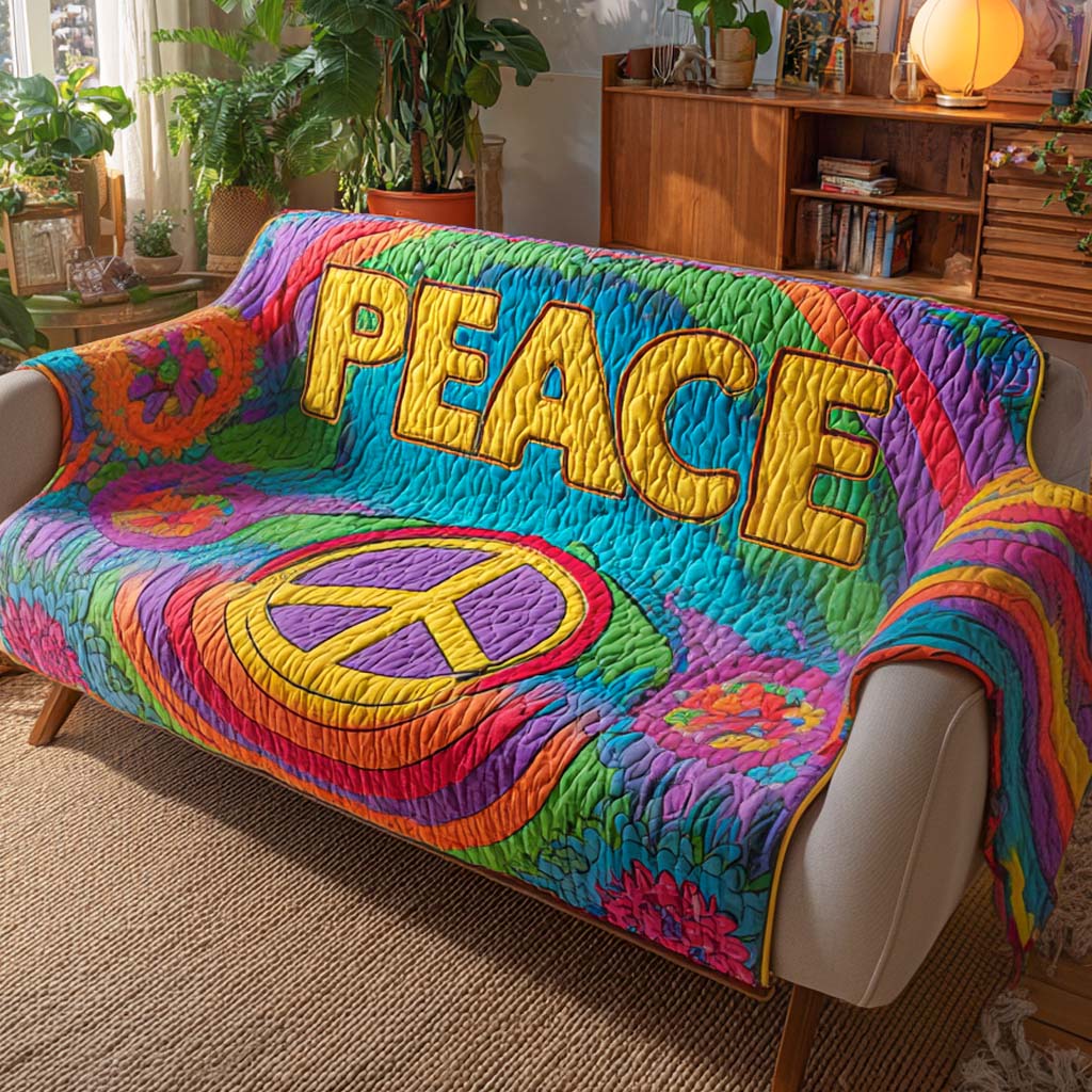 Housse de canapé matelassée – Style hippie