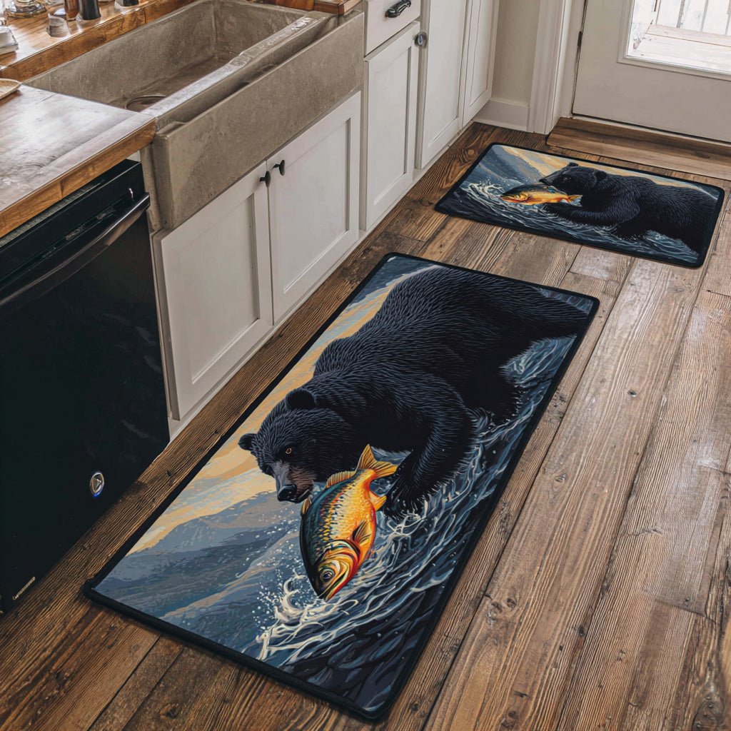 Tapis de cuisine antidérapant – Ruisseau et nature