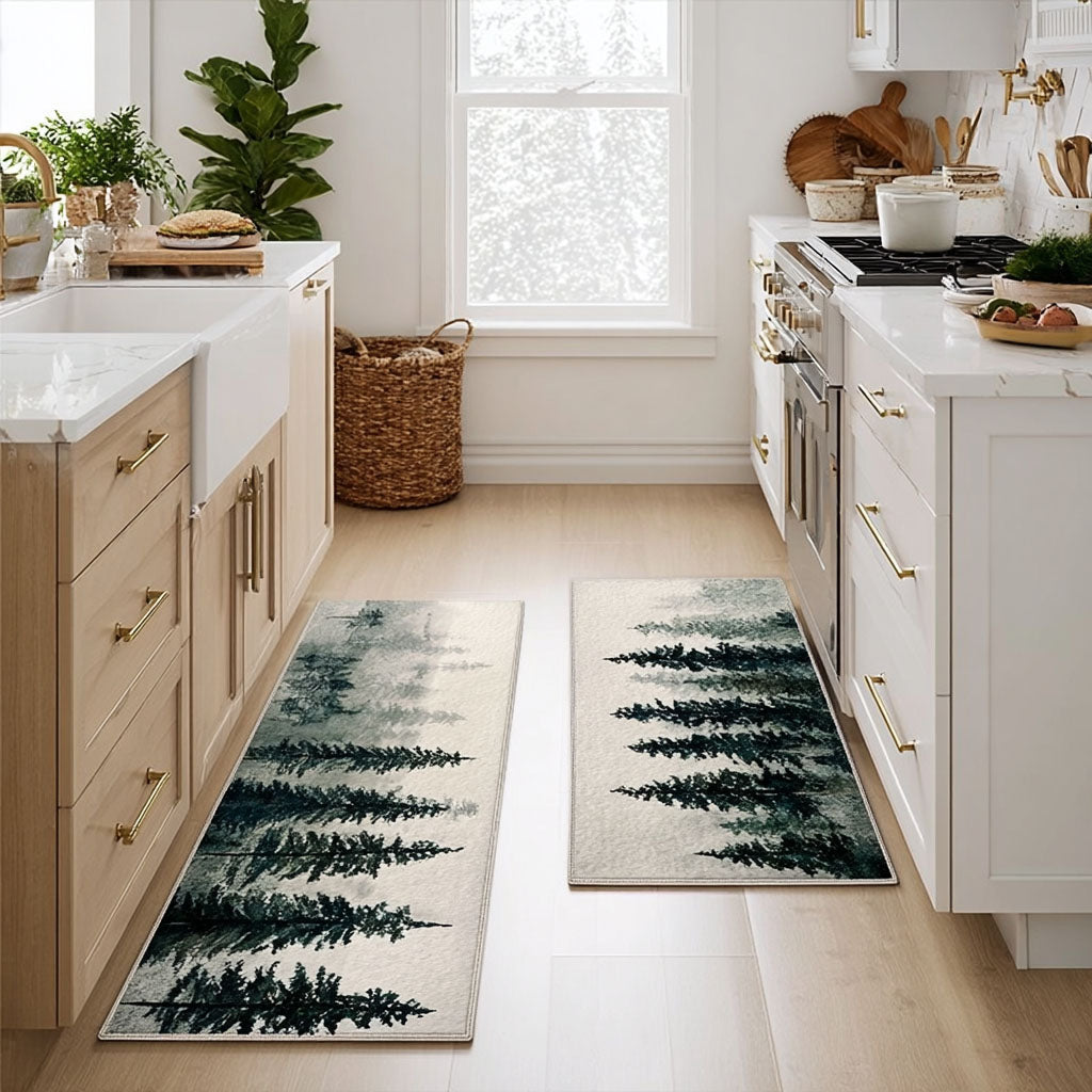 Tapis de cuisine antidérapant – Ruisseau et nature