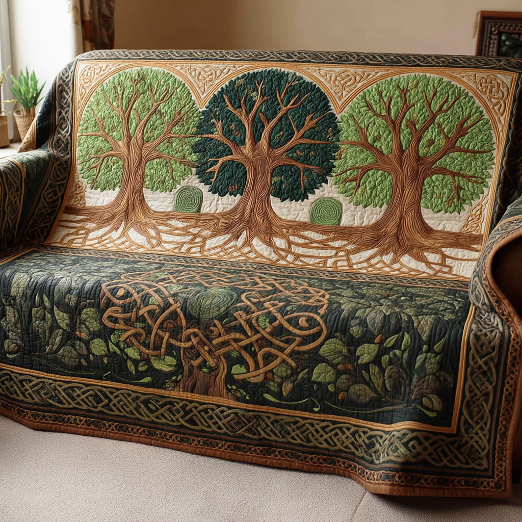 Housse de canapé matelassée – Arbre de vie