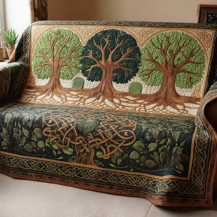 Housse de canapé matelassée – Arbre de vie