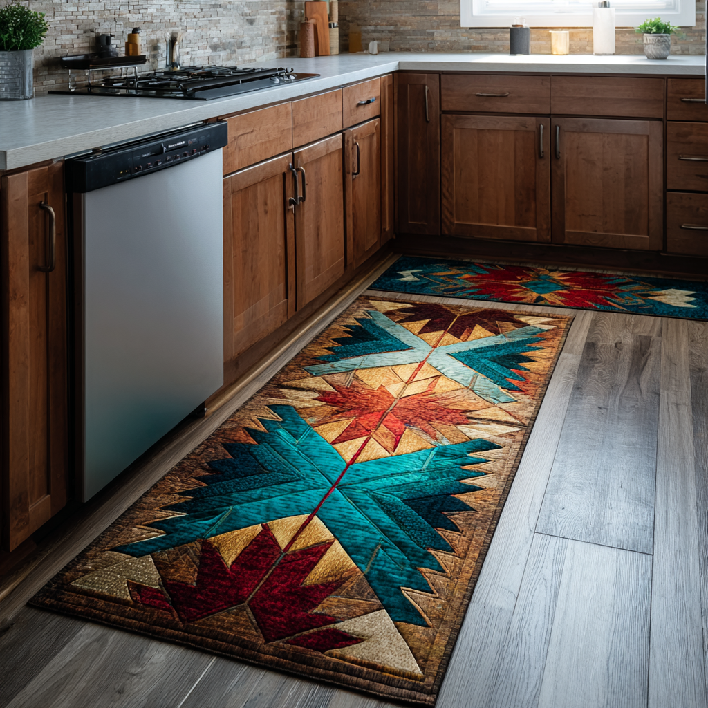 Tapis de cuisine antidérapant – Ligne rustique