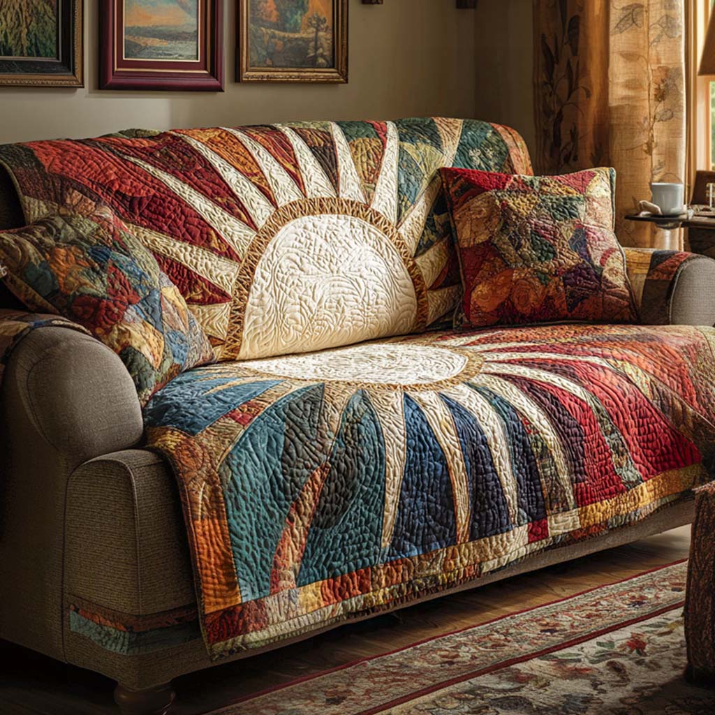 Housse de canapé matelassée – Style rustique – image 1