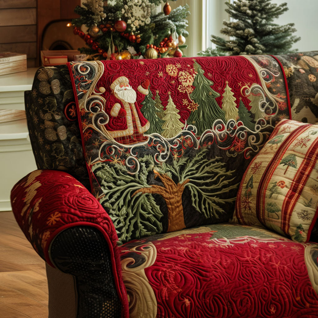 Housse de canapé matelassée – Motif de Noël