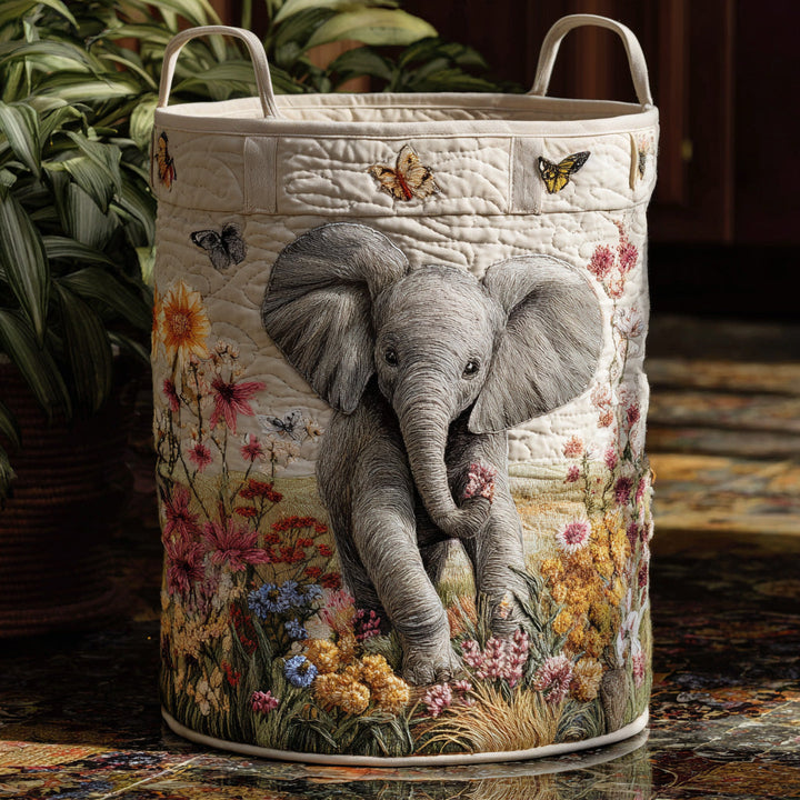 Panier à linge matelassé – Motif safari – vue 1