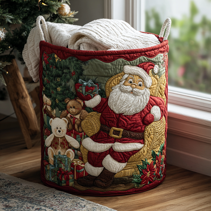 Panier à linge matelassé – Père Noël – vue 4